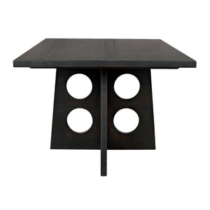 Carlo Dining Table, Ebony Walnut-Noir Furniture-Blue Hand Home