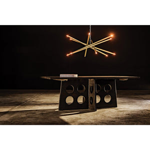 Carlo Dining Table, Ebony Walnut-Noir Furniture-Blue Hand Home