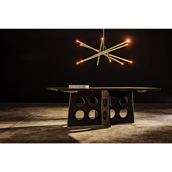 Carlo Dining Table, Ebony Walnut-Noir Furniture-Blue Hand Home