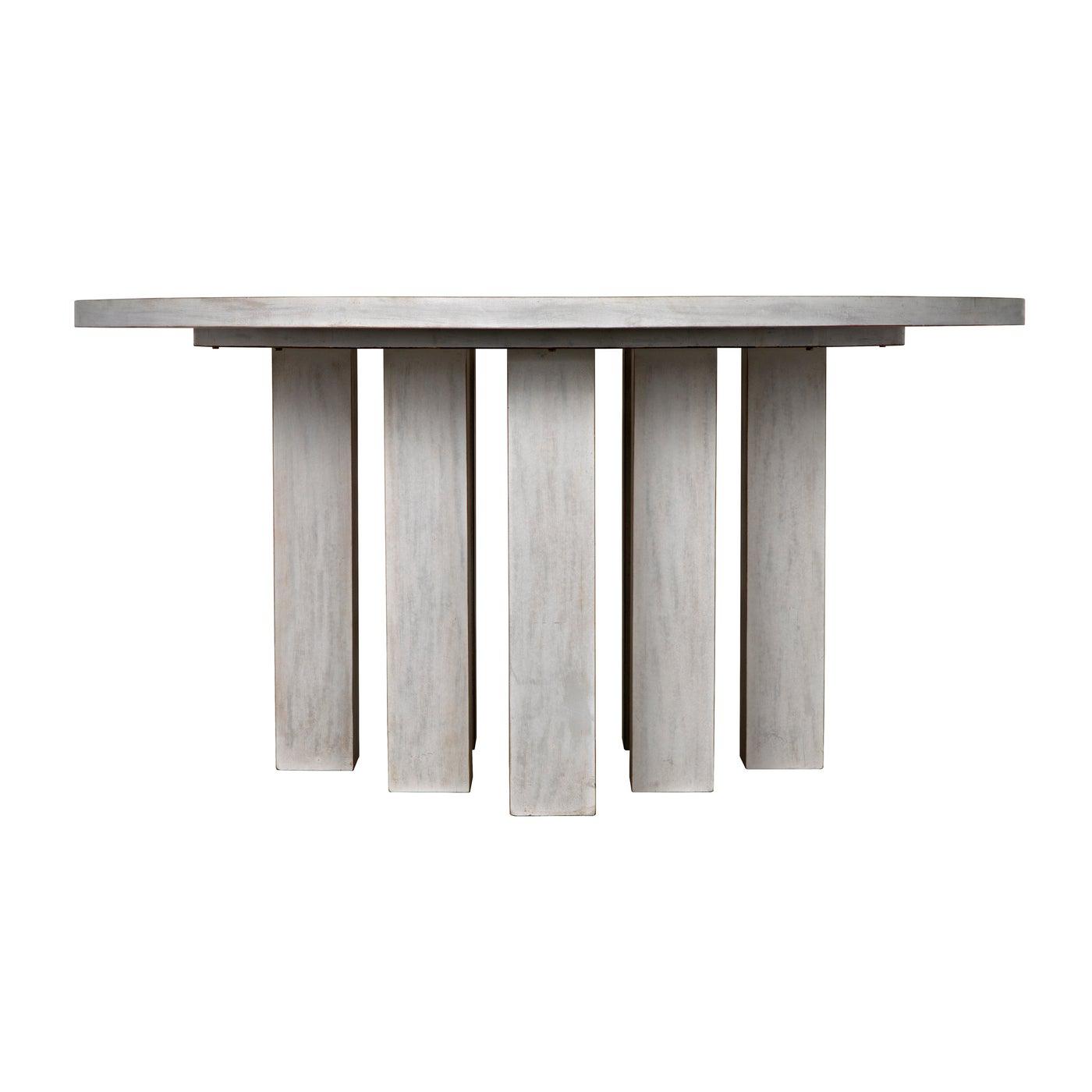 Resistance Dining Table, White Wash