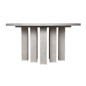 Resistance Dining Table, White Wash-Noir Furniture-Blue Hand Home