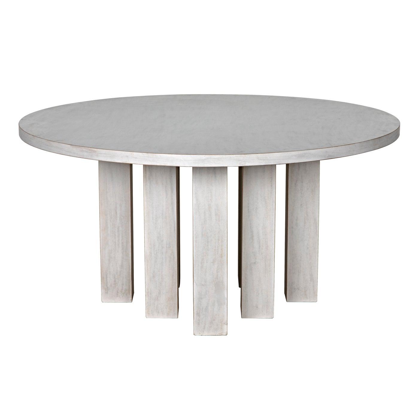 Resistance Dining Table, White Wash