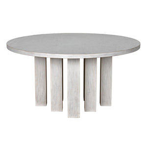 Resistance Dining Table, White Wash-Noir Furniture-Blue Hand Home