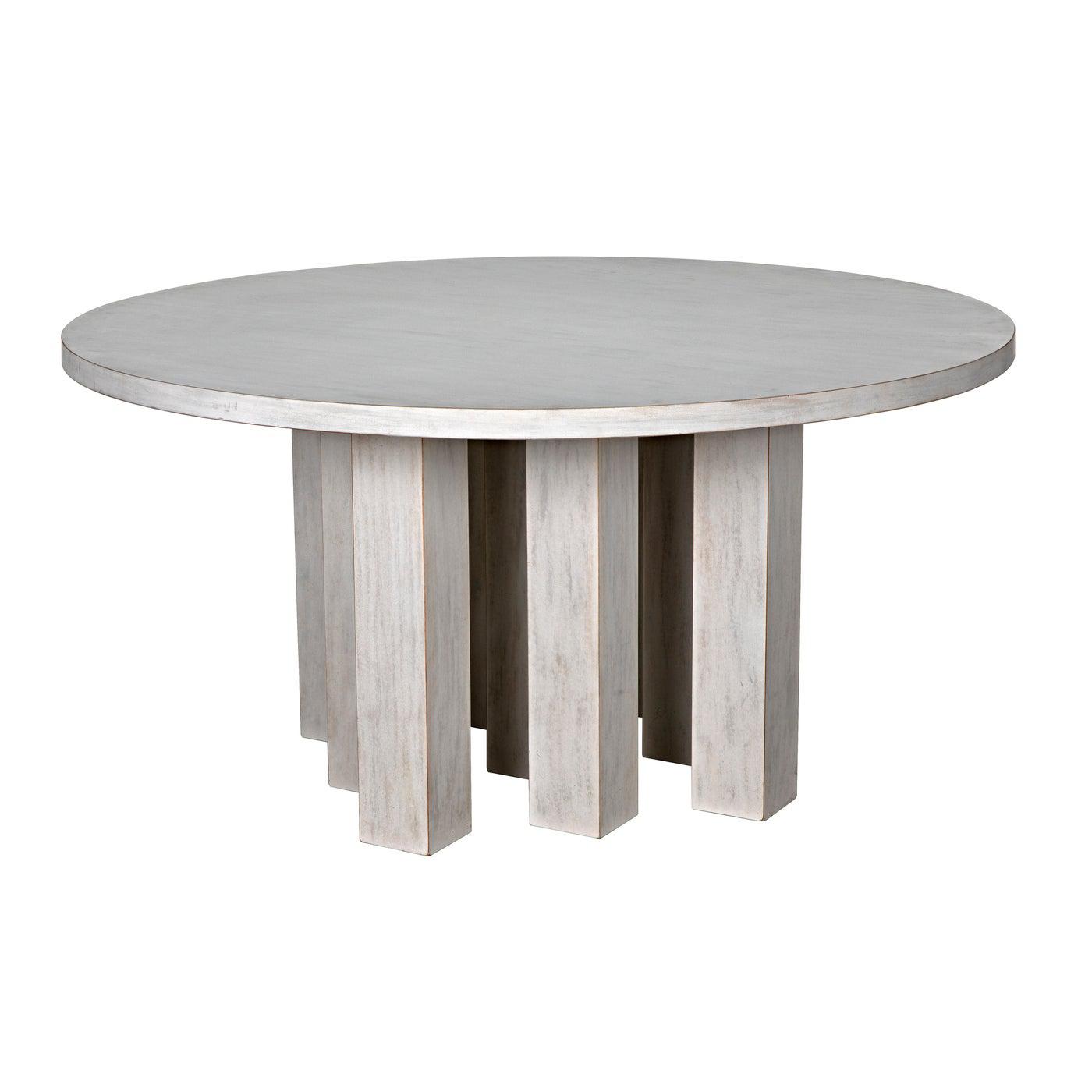 Resistance Dining Table, White Wash-Noir Furniture-Blue Hand Home