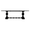 Madeira Dining Table, Hand Rubbed Black-Noir Furniture-Blue Hand Home