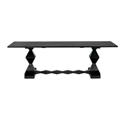Madeira Dining Table, Hand Rubbed Black