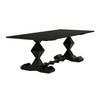 Madeira Dining Table, Hand Rubbed Black-Noir Furniture-Blue Hand Home