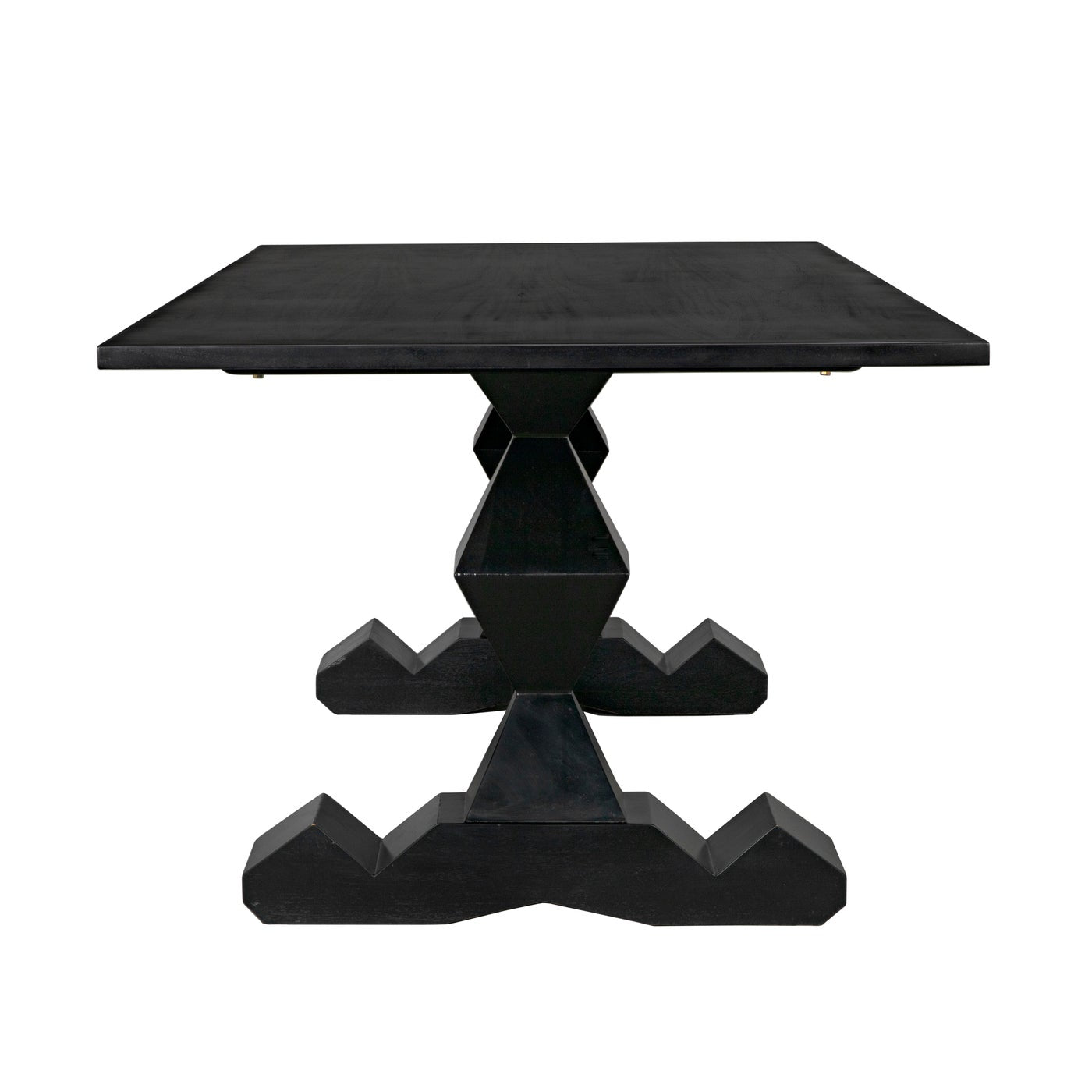 Madeira Dining Table, Hand Rubbed Black-Noir Furniture-Blue Hand Home