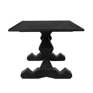 Madeira Dining Table, Hand Rubbed Black-Noir Furniture-Blue Hand Home