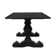 Madeira Dining Table, Hand Rubbed Black