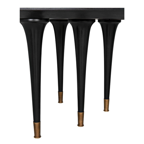 Romeo Dining Table, Hand Rubbed Black-Noir Furniture-Blue Hand Home