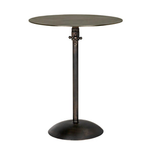 Noir Felix Side Table, Gun Metal Finish-Noir Furniture-Blue Hand Home