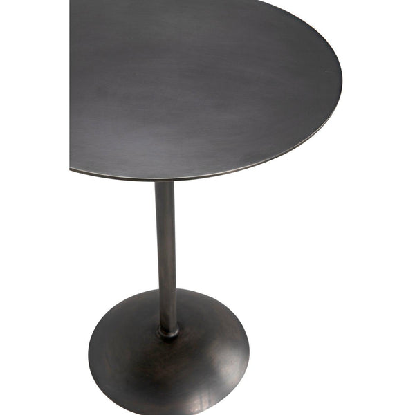 Noir Felix Side Table, Gun Metal Finish-Noir Furniture-Blue Hand Home