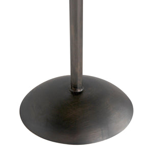 Noir Felix Side Table, Gun Metal Finish-Noir Furniture-Blue Hand Home