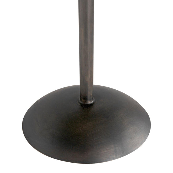 Noir Felix Side Table, Gun Metal Finish-Noir Furniture-Blue Hand Home