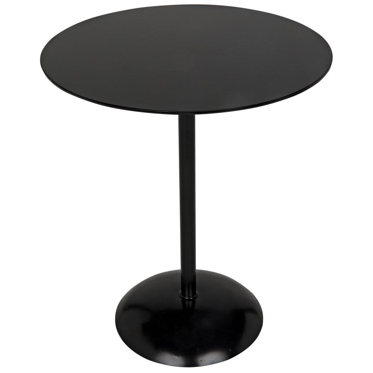 Noir Furniture Felix Side Table, Black Metal-Noir Furniture-Blue Hand Home