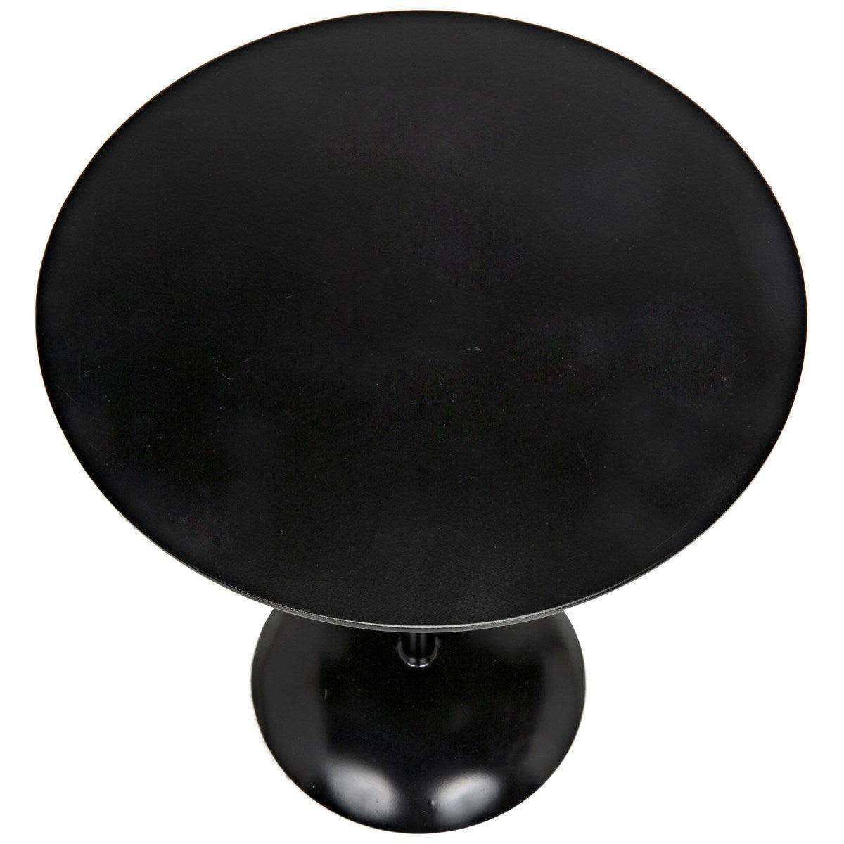 Noir Furniture Felix Side Table, Black Metal-Noir Furniture-Blue Hand Home