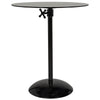 Noir Furniture Felix Side Table, Black Metal-Noir Furniture-Blue Hand Home
