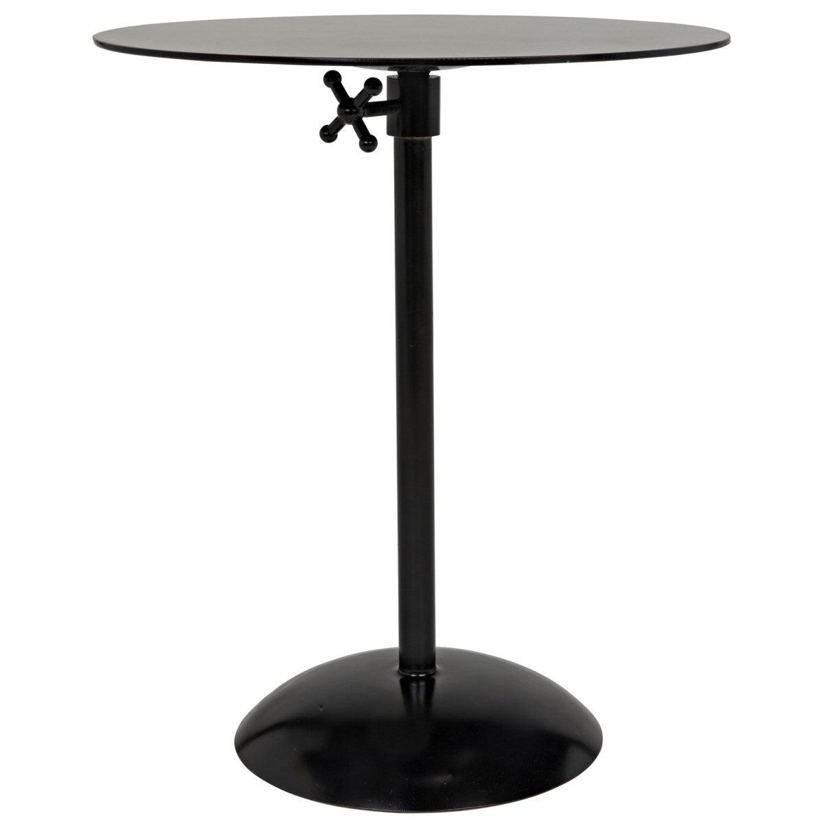 Noir Furniture Felix Side Table, Black Metal-Noir Furniture-Blue Hand Home