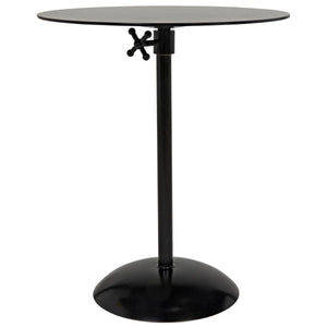 Noir Furniture Felix Side Table, Black Metal-Noir Furniture-Blue Hand Home