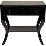 Noir Furniture Weldon Side Table, Distressed Black-Noir Furniture-Blue Hand Home