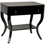 Noir Furniture Weldon Side Table, Distressed Black-Noir Furniture-Blue Hand Home