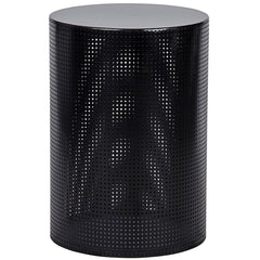 Noir Furniture Dixon Side Table, Black Metal, Large-Noir Furniture-Blue Hand Home