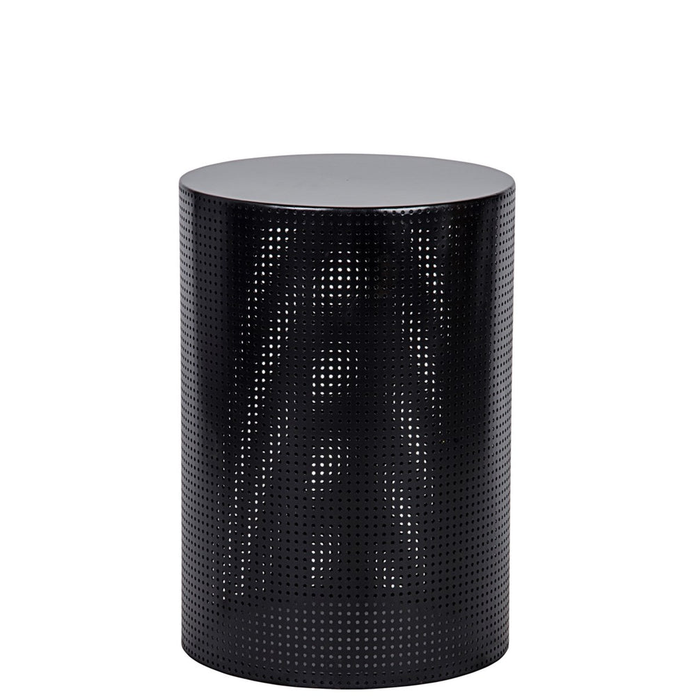 Noir Furniture Dixon Side Table, Black Metal, Small-Noir Furniture-Blue Hand Home