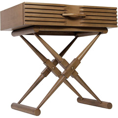 Noir Furniture Zanta Side Table, Saddle Brown-Noir Furniture-Blue Hand Home