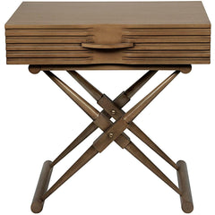 Noir Furniture Zanta Side Table, Saddle Brown-Noir Furniture-Blue Hand Home