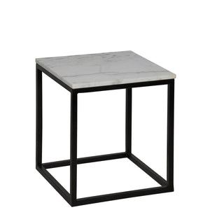 Noir Furniture Manning Side Table, Black Metal, Small-Noir Furniture-Blue Hand Home