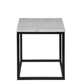 Noir Furniture Manning Side Table, Black Metal, Small-Noir Furniture-Blue Hand Home