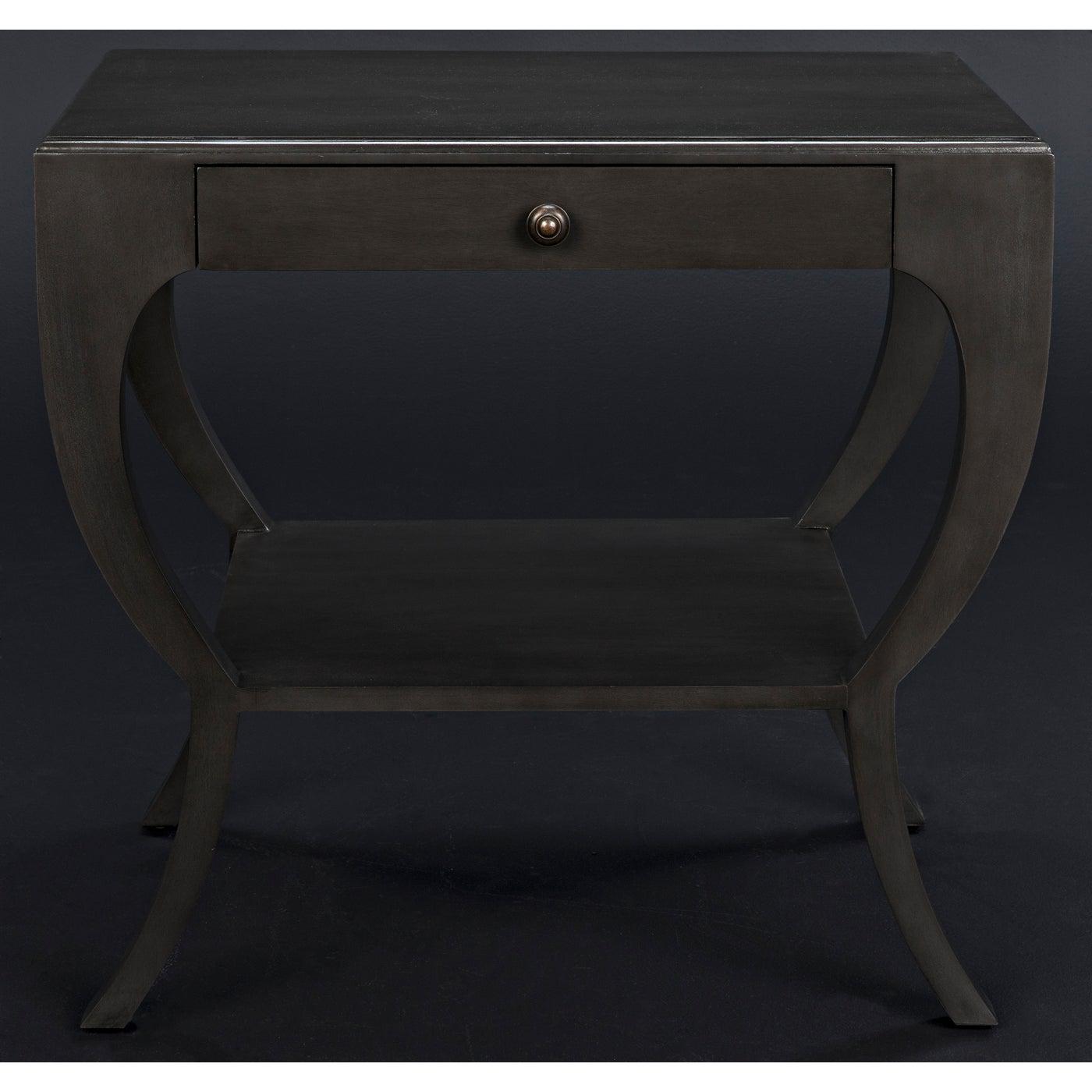 Noir Maude Side Table, Pale-Noir Furniture-Blue Hand Home