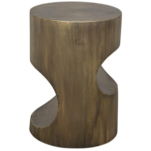 Noir Furniture Margo Side Table, Metal w/Aged Brass Finish-Noir Furniture-Blue Hand Home