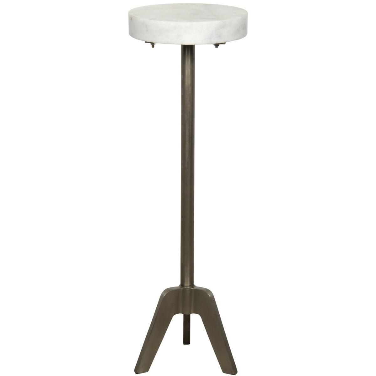 Noir Furniture Fiasco Side Table, Antique Silver-Noir Furniture-Blue Hand Home