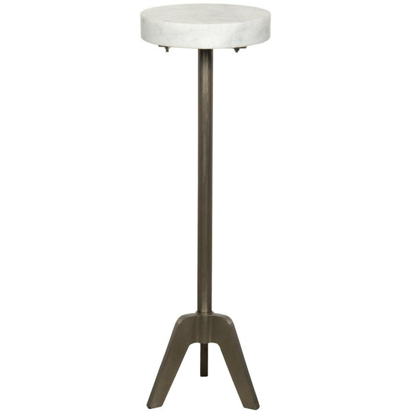 Noir Furniture Fiasco Side Table, Antique Silver-Noir Furniture-Blue Hand Home
