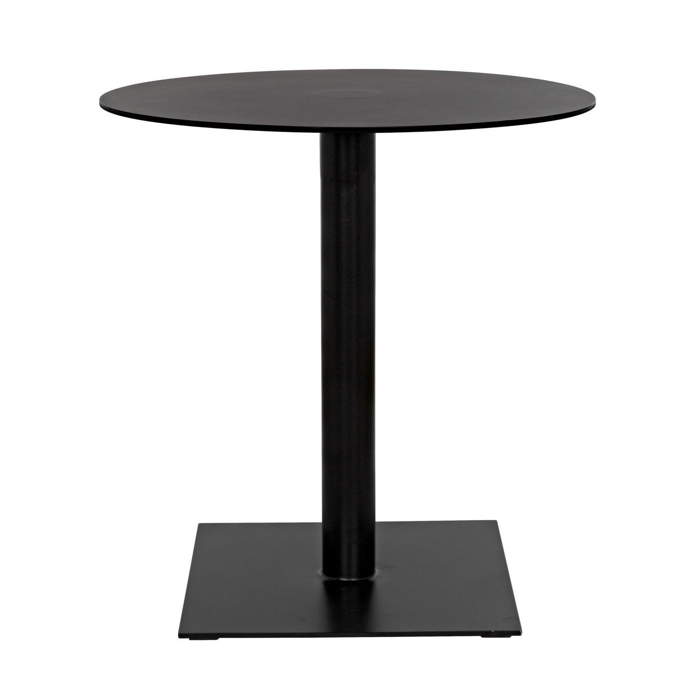 Mies Side Table, Black Steel-Noir Furniture-Blue Hand Home
