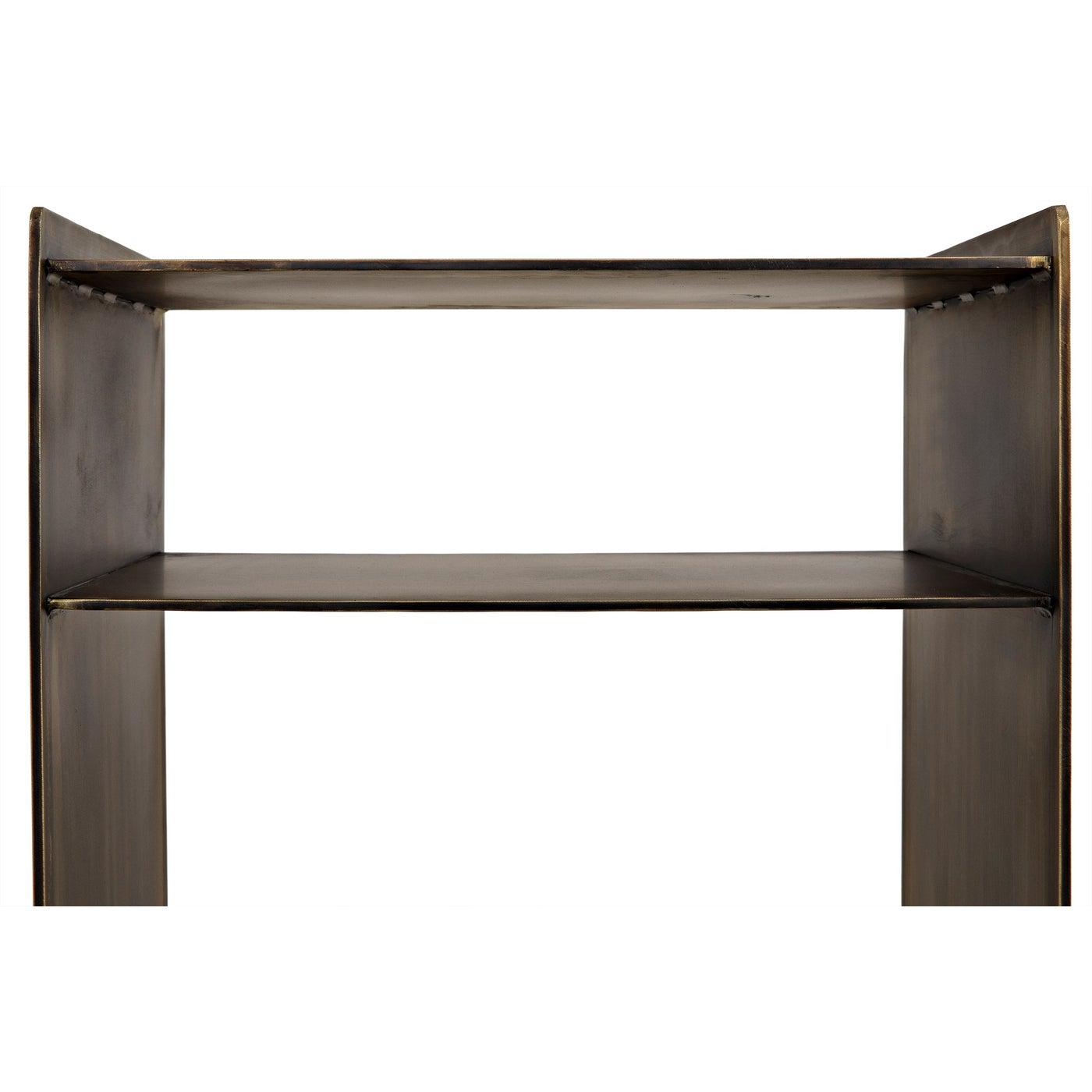 Noir Cyrus Side Table, Aged Brass-Noir Furniture-Blue Hand Home