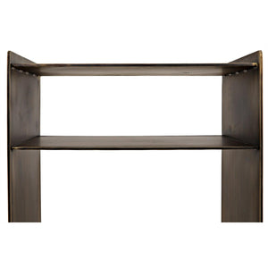 Noir Cyrus Side Table, Aged Brass-Noir Furniture-Blue Hand Home