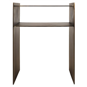 Noir Cyrus Side Table, Aged Brass-Noir Furniture-Blue Hand Home