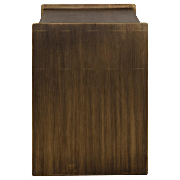 Noir Cyrus Side Table, Aged Brass-Noir Furniture-Blue Hand Home