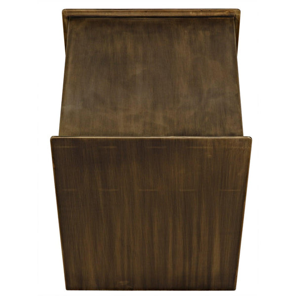 Noir Cyrus Side Table, Aged Brass-Noir Furniture-Blue Hand Home