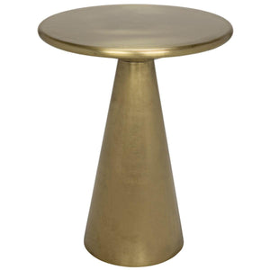 Noir Furniture Cassia Side Table, Antique Brass-Noir Furniture-Blue Hand Home