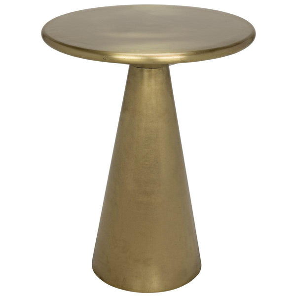 Noir Furniture Cassia Side Table, Antique Brass-Noir Furniture-Blue Hand Home