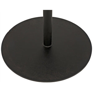 Noir Furniture Ford Small Side Table, Gold Teak with Metal Base-Noir Furniture-Blue Hand Home