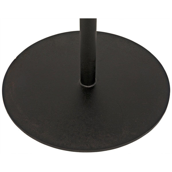 Noir Furniture Ford Small Side Table, Gold Teak with Metal Base-Noir Furniture-Blue Hand Home