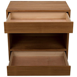 Noir Furniture SL05 Side Table, Gold Teak-Noir Furniture-Blue Hand Home
