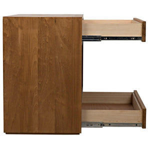 Noir Furniture SL05 Side Table, Gold Teak-Noir Furniture-Blue Hand Home