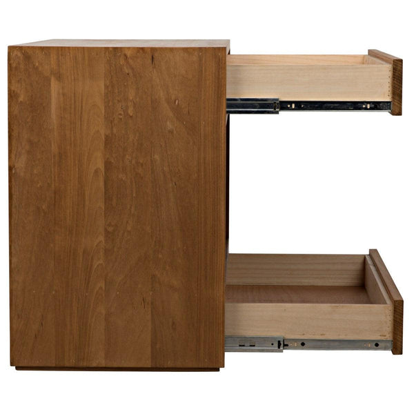 Noir Furniture SL05 Side Table, Gold Teak-Noir Furniture-Blue Hand Home