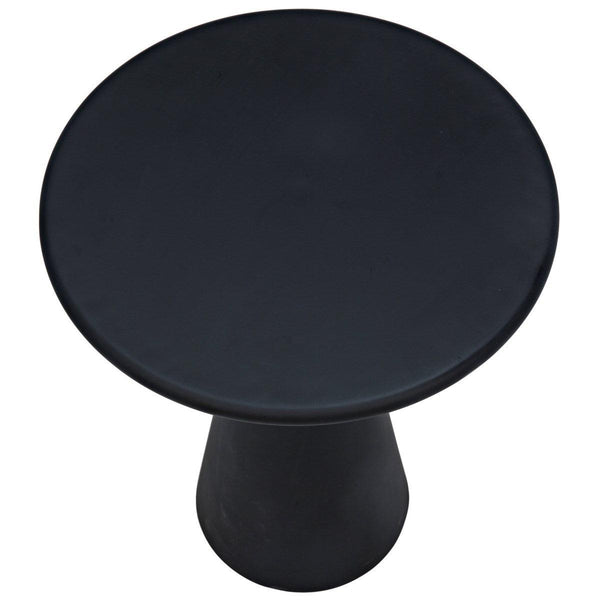 Noir Furniture Idiom Side Table, Black Metal-Noir Furniture-Blue Hand Home